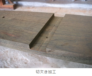 切欠き加工